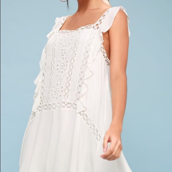 Free People Dresses & Skirts - 🌈Free People PRISCILLA WHITE CROCHET DRESS 🎉HOST PICK🥳 NWT